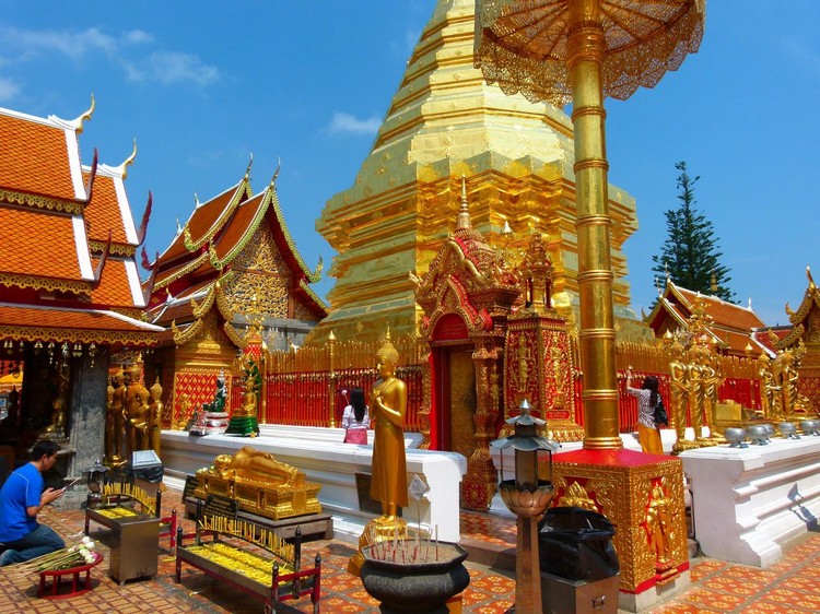 Chùa Phrathat Doi Suthep, Chiang Mai, du lịch Thái Lan