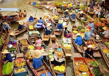 Chợ nổi 4 miền, du lịch Pattaya Thái Lan