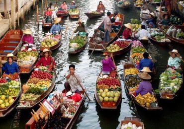 Chợ nổi Damnoen Saduak, du lịch Bangkok Thái Lan