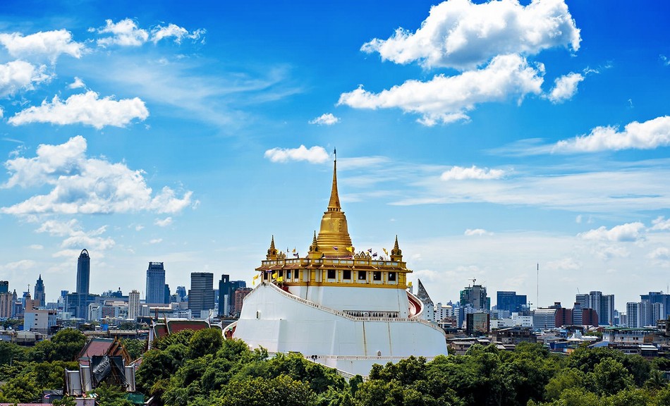 Chùa Núi Vàng Bangkok, du lịch Thái Lan