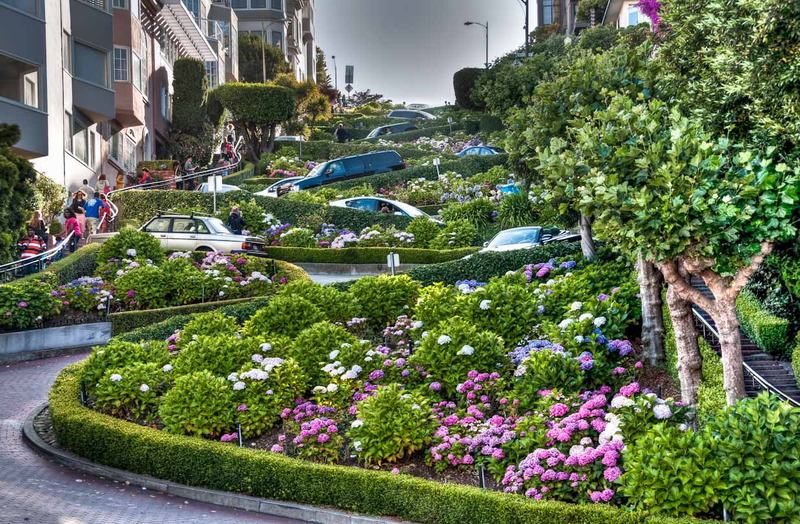 Lombard street, San Francisco, du lịch Mỹ