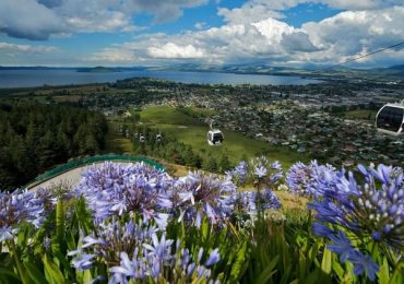Rotorua từ Skyline, du lịch New Zealand
