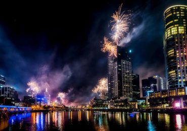 Bắn pháo hoa tại Tòa nhà Eureka, Melbourne, du lịch Úc