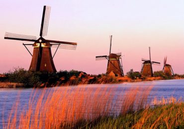 Làng cối xay gió Zaanse Schans ,du lịch hà lan